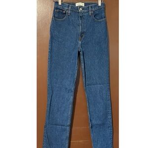 Abercrombie & Fitch The 90s Straight Ultra High Rise (Dark Wash - 0)